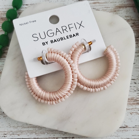 BaubleBar Jewelry - 🐝3 FOR $25 SUGARFIX  Mixed Media Hoop Earrings